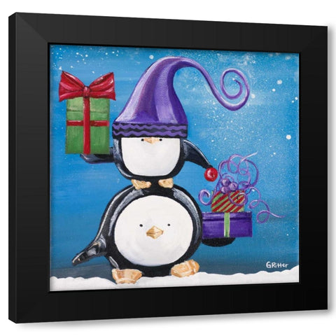 Paddison and Friends II Black Modern Wood Framed Art Print by Ritter, Gina