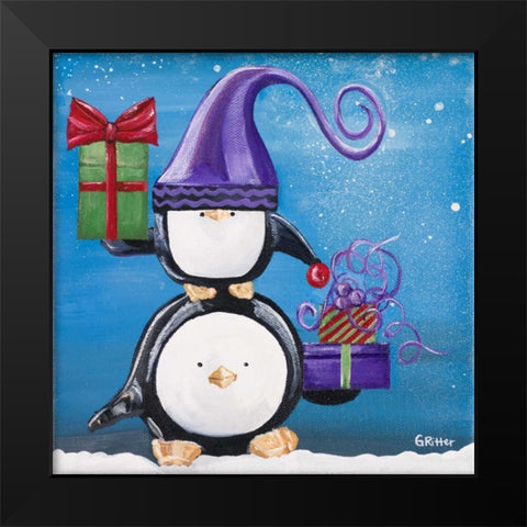 Paddison and Friends II Black Modern Wood Framed Art Print by Ritter, Gina