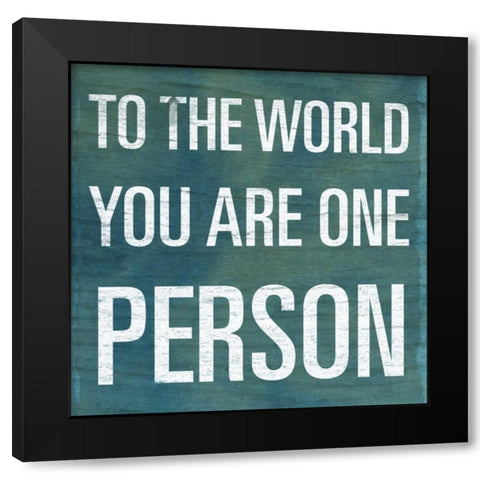 To the World Black Modern Wood Framed Art Print by SD Graphics Studio