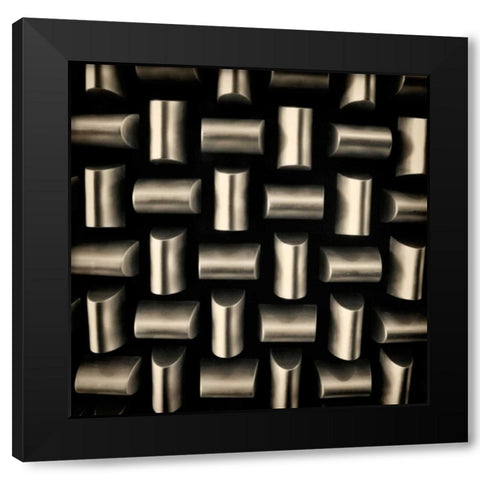Industrial Square II Black Modern Wood Framed Art Print by Rodriguez, Jairo