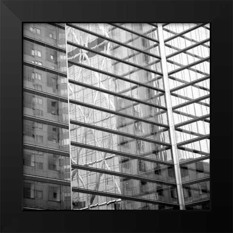 Window Reflection II Black Modern Wood Framed Art Print by Rodriguez, Jairo