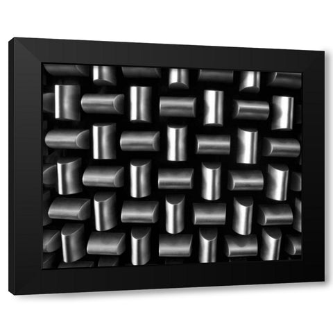 Industrial II Black Modern Wood Framed Art Print with Double Matting by Rodriguez, Jairo