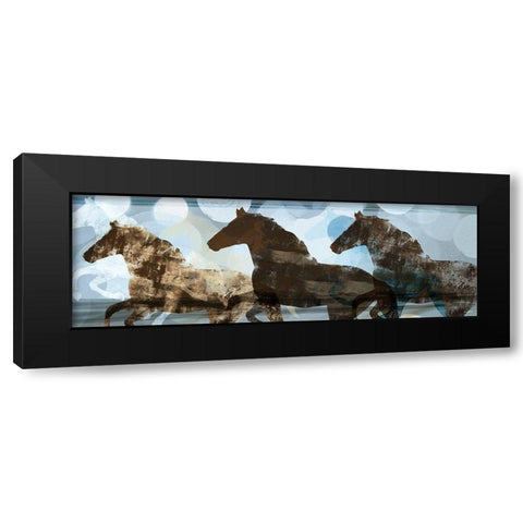 Lively Spirit I Black Modern Wood Framed Art Print with Double Matting by Meneely, Dan