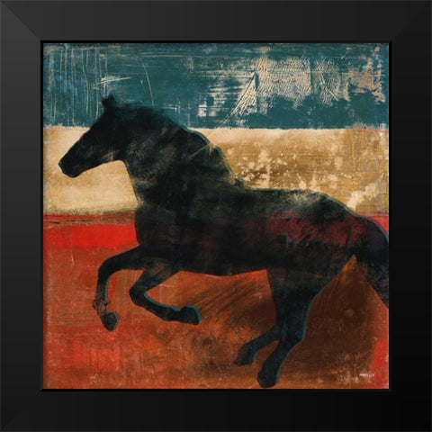 Wild and Free I Black Modern Wood Framed Art Print by Meneely, Dan