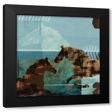 Around the Stable I Black Modern Wood Framed Art Print by Meneely, Dan