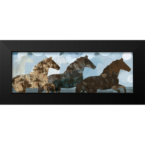 Lively Spirit II Black Modern Wood Framed Art Print by Meneely, Dan