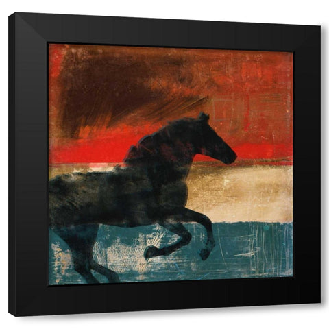 Wild and Free II Black Modern Wood Framed Art Print with Double Matting by Meneely, Dan