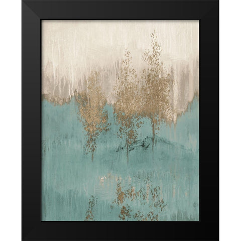 Through The Gold Trees Abstract I Black Modern Wood Framed Art Print by Loreth, Lanie