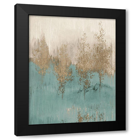 Through The Gold Trees Abstract II Black Modern Wood Framed Art Print by Loreth, Lanie