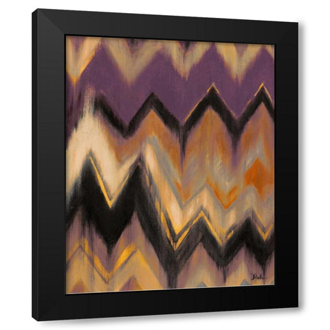 Purple Mexican Festival Black Modern Wood Framed Art Print by Pinto, Patricia