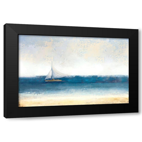 Atlantic Sailing Black Modern Wood Framed Art Print by Marcon, Michael