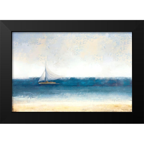 Atlantic Sailing Black Modern Wood Framed Art Print by Marcon, Michael