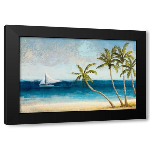 Atlantic Daydream II Black Modern Wood Framed Art Print with Double Matting by Marcon, Michael