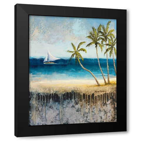 Atlantic Dream II Black Modern Wood Framed Art Print with Double Matting by Marcon, Michael