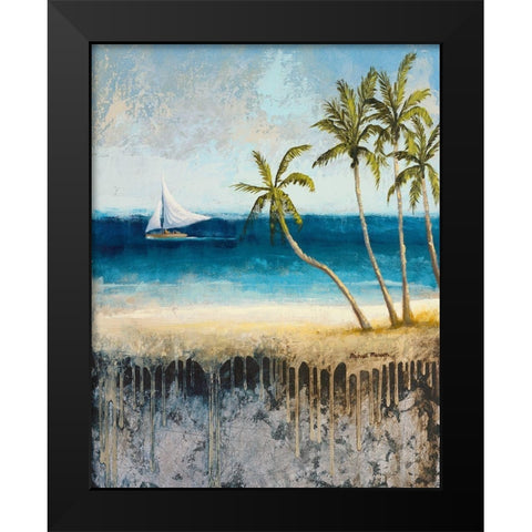 Atlantic Dream II Black Modern Wood Framed Art Print by Marcon, Michael