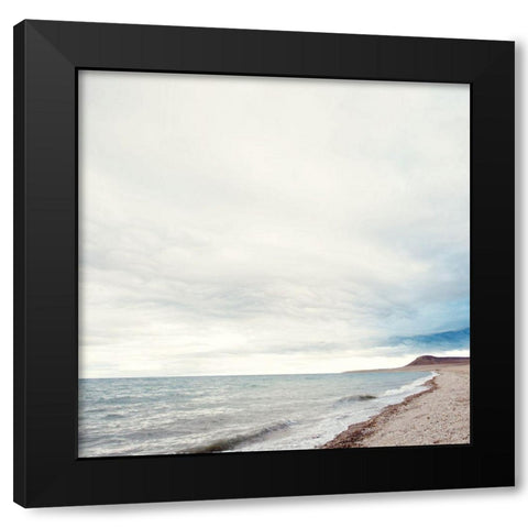 Ocean Water Black Modern Wood Framed Art Print by Coppel, Anna