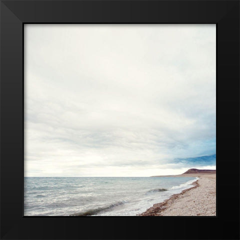 Ocean Water Black Modern Wood Framed Art Print by Coppel, Anna