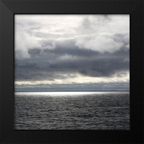 Out To Sea Black Modern Wood Framed Art Print by Coppel, Anna