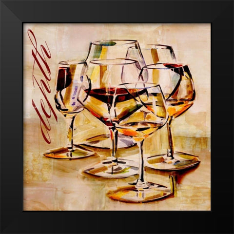 Depth Black Modern Wood Framed Art Print by French-Roussia, Heather A.