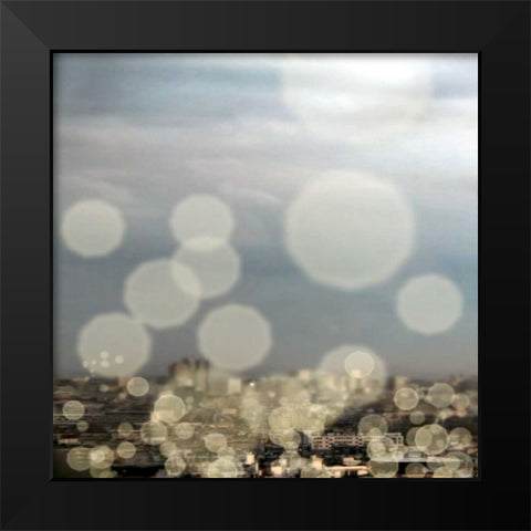City of Lights Square I Black Modern Wood Framed Art Print by Navas, Emily