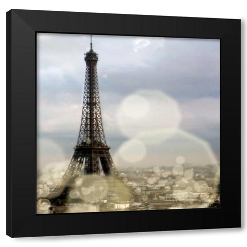 City of Lights Square III Black Modern Wood Framed Art Print by Navas, Emily