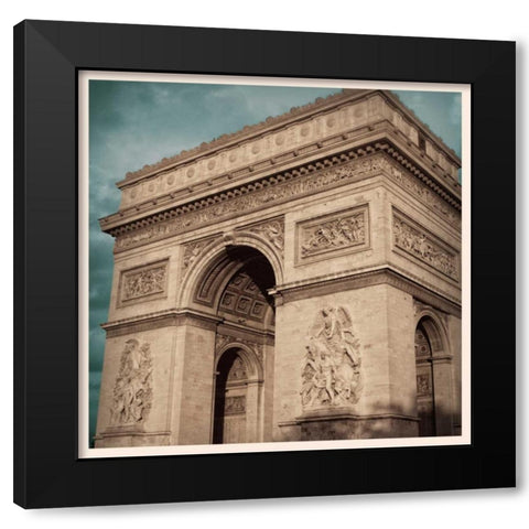 Last Day in Paris II Black Modern Wood Framed Art Print with Double Matting by Navas, Emily