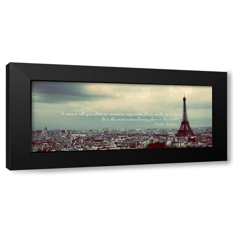Immense Impression of Paris Black Modern Wood Framed Art Print by Navas, Emily