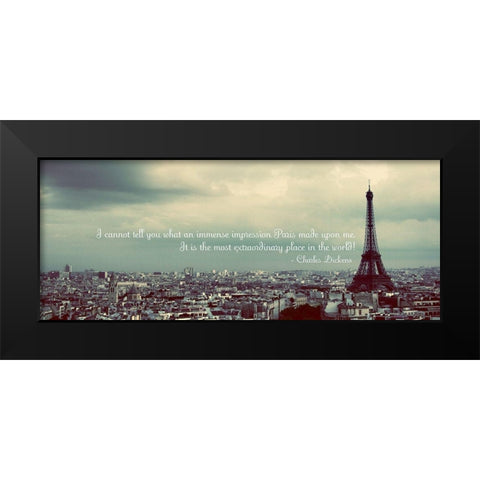 Immense Impression of Paris Black Modern Wood Framed Art Print by Navas, Emily