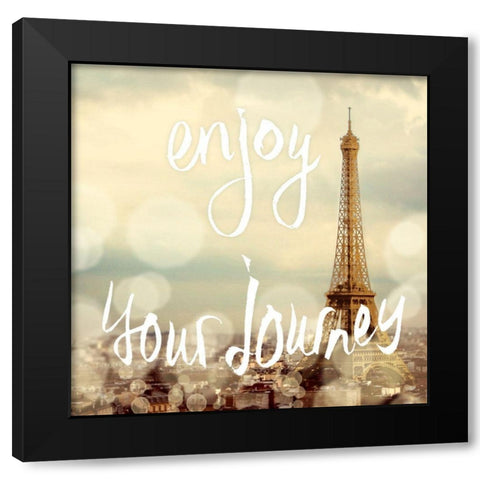 Adventures In Europe II Black Modern Wood Framed Art Print with Double Matting by Navas, Emily