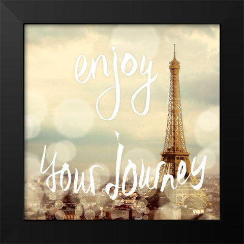 Adventures In Europe II Black Modern Wood Framed Art Print by Navas, Emily