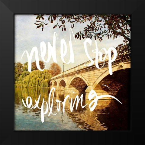Adventures in Europe III Black Modern Wood Framed Art Print by Navas, Emily