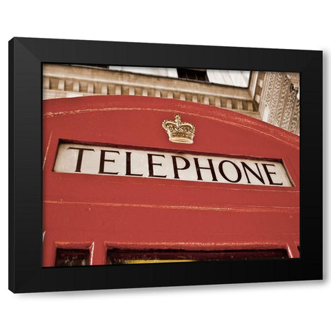 London I Black Modern Wood Framed Art Print with Double Matting by Navas, Emily