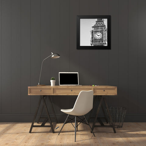 Big Ben Black Modern Wood Framed Art Print by Navas, Emily