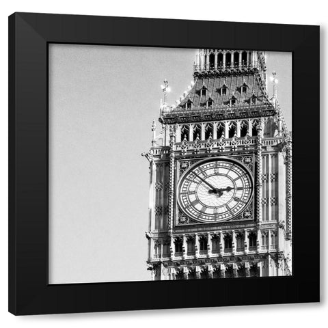 Big Ben Black Modern Wood Framed Art Print with Double Matting by Navas, Emily
