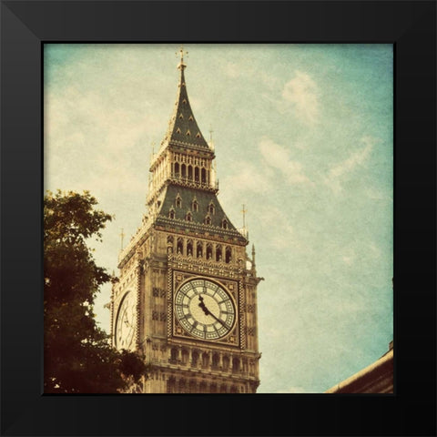 London Sights I Black Modern Wood Framed Art Print by Navas, Emily