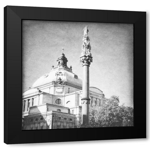 London Sights IV Black Modern Wood Framed Art Print with Double Matting by Navas, Emily