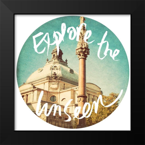 Explore The Unseen Black Modern Wood Framed Art Print by Navas, Emily