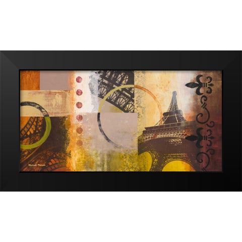 Eiffel II Black Modern Wood Framed Art Print by Marcon, Michael