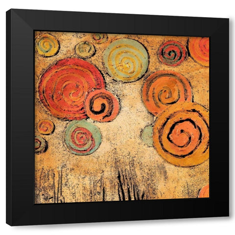 Spring Forward Square I Black Modern Wood Framed Art Print with Double Matting by Ritter, Gina