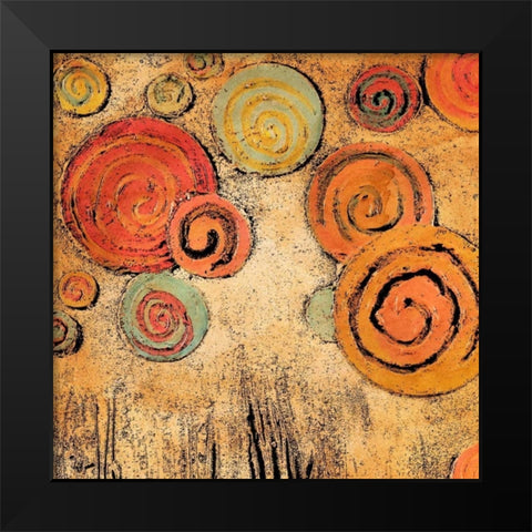 Spring Forward Square I Black Modern Wood Framed Art Print by Ritter, Gina