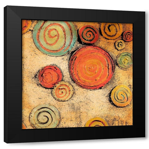 Spring Forward Square II Black Modern Wood Framed Art Print with Double Matting by Ritter, Gina
