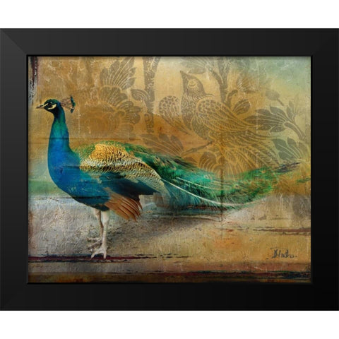 Feathered Dreams I Black Modern Wood Framed Art Print by Pinto, Patricia