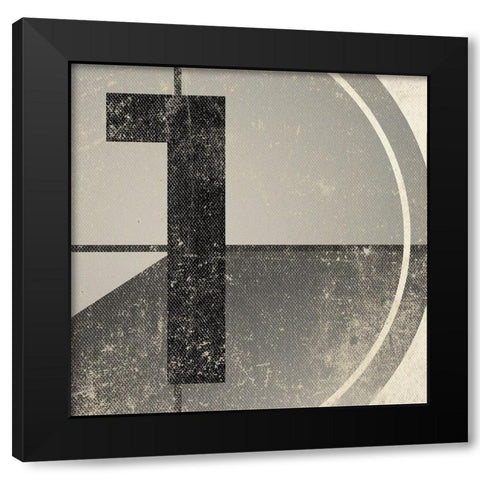 One Black Modern Wood Framed Art Print by Sd Graphics Studio