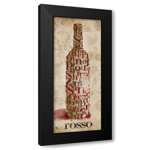 Type of Wine I Black Modern Wood Framed Art Print with Double Matting by SD Graphics Studio