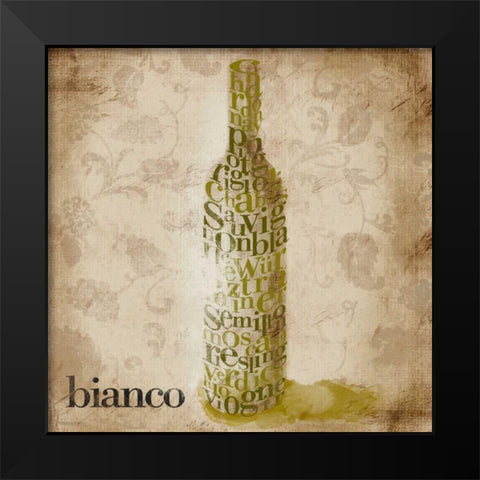 Type of Wine II Black Modern Wood Framed Art Print by SD Graphics Studio