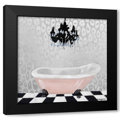 Rose Gold Bath II Black Modern Wood Framed Art Print with Double Matting by Hakimipour, Tiffany
