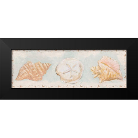 Sandy Shells II Black Modern Wood Framed Art Print by Hakimipour, Tiffany