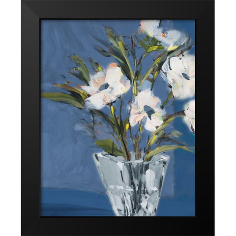 Evening Roses Black Modern Wood Framed Art Print by Slivka, Jane
