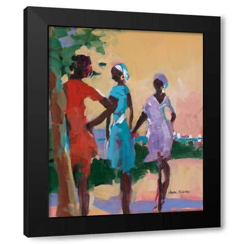 Saturday Morning II Black Modern Wood Framed Art Print with Double Matting by Slivka, Jane
