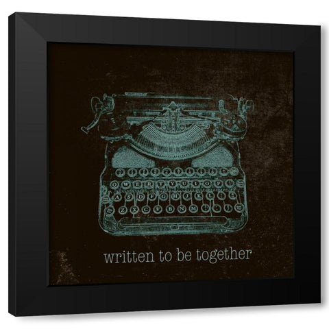 Written to be Together Black Modern Wood Framed Art Print with Double Matting by SD Graphics Studio